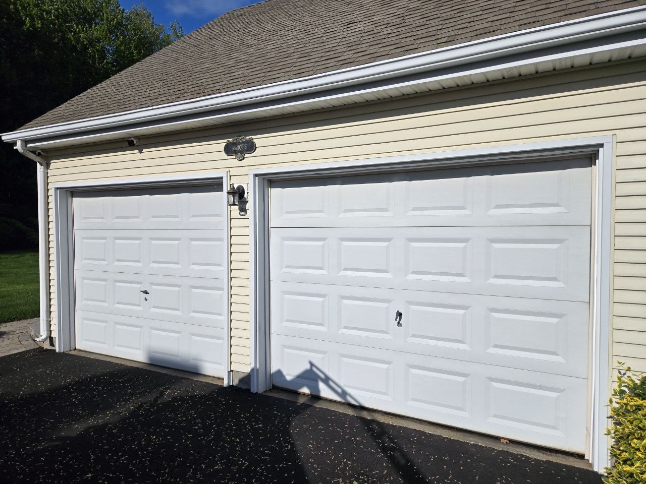 Safe-Way Model 65 Garage Door Installation in Berlin, CT — before