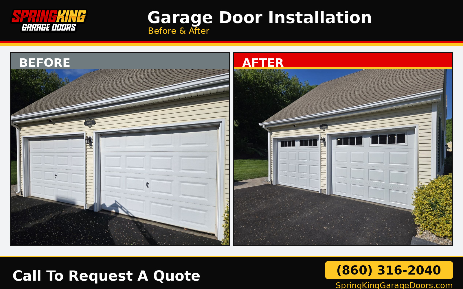 Safe-Way Model 65 Garage Door Installation in Berlin, CT