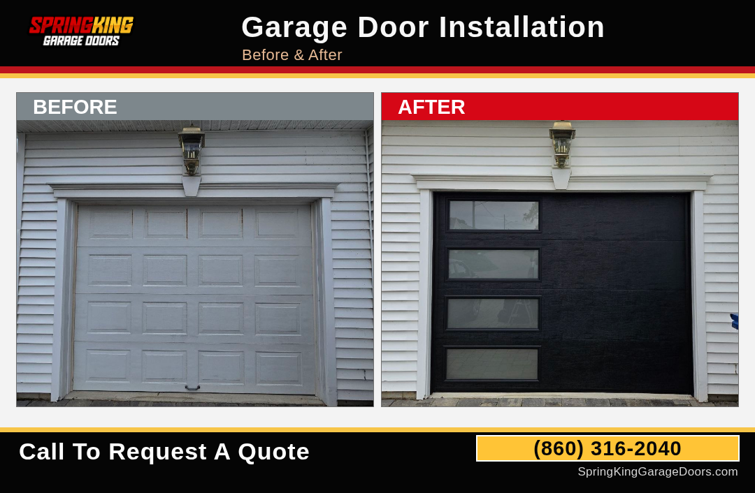Modern Haas Garage Door Installation in Old Saybrook